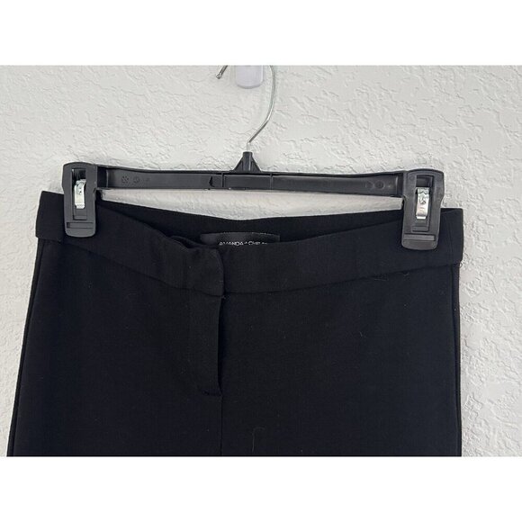Amanda + Chelsea Point Knit‎ Ankle Slim Pants Size 2 Black Grunge Goth Lagenlook - Picture 2 of 10